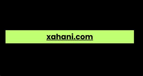 Xahani